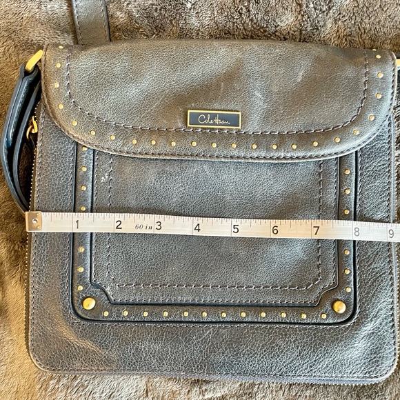 Cole haan messenger bag blue leather - Picture 5 of 7